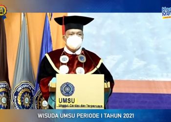 Wisuda Universitas Muhammadiyah Sumatera Utara Periode I Tahun 2021