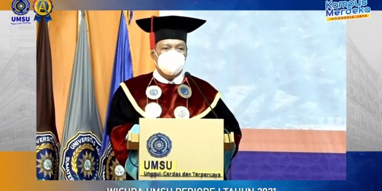 Wisuda Universitas Muhammadiyah Sumatera Utara Periode I Tahun 2021