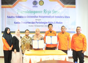 Penandatanganan Kerjasama FK UMSU dengan BASARNAS Kota Medan