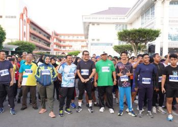 Run and Walk Milad UMSU Ke 67 Diikuti Ribuan Peserta dan Mahasiswa Internasional
