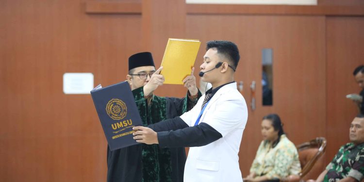 FK UMSU Yudisium 17 Dokter : Rektor Apresiasi Prestasi Retaker UKMPPD Terendah dan Buka Prodi Spesialis Baru