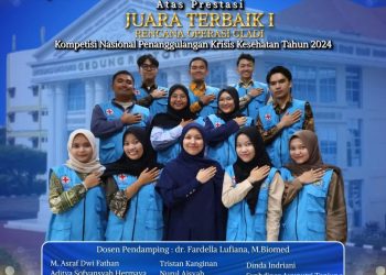 Fakultas Kedokteran UMSU atas Prestasi Juara Terbaik I Rencana Operasi Gladi Kompetisi Nasional Penanggulangan Krisis Kesehatan Tahun 2024