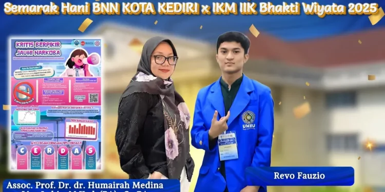 Mahasiswa FKIK UMSU Juara Favorit Poster Competition Semarak Hani BNN KOTA KEDIRI x IKM IIK Bhakti Wiyata 2025