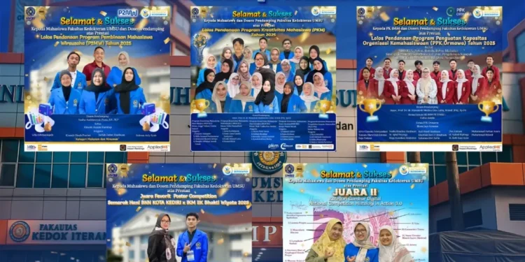 Silaturahmi Pimpinan Fakultas Kedokteran UMSU bersama Dosen Pendamping dan Mahasiswa Berprestasi