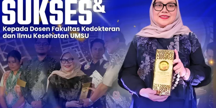 FKIK UMSU Bangga! Assoc. Prof. Dr. dr. Humairah Medina Liza Lubis Raih Predikat Dosen Pendamping dengan Judul PKM Terbanyak Didanai Tahun 2025