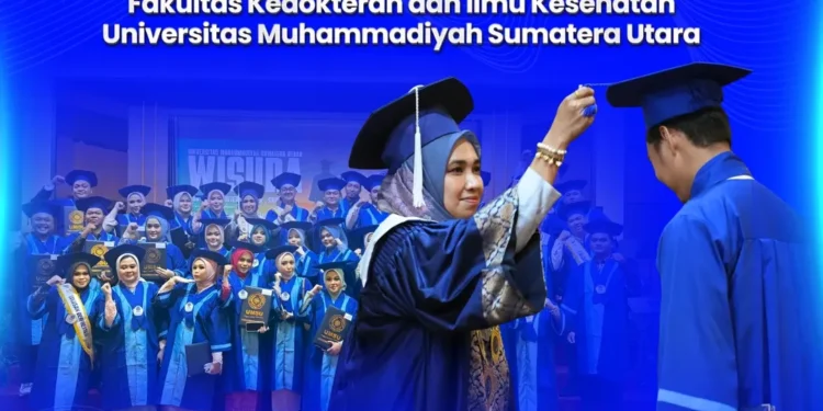 FKIK UMSU Kembali Luluskan Generasi Baru Tenaga Kesehatan dalam Wisuda Sarjana dan Profesi