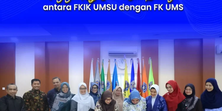 FKIK UMSU Pererat Kolaborasi dengan FK UMS, Sinergi untuk Pengembangan Pendidikan Kedokteran