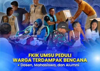 FKIK UMSU Turun Langsung, Berikan Bantuan Kesehatan dan Kemanusiaan bagi Korban Bencana Banjir