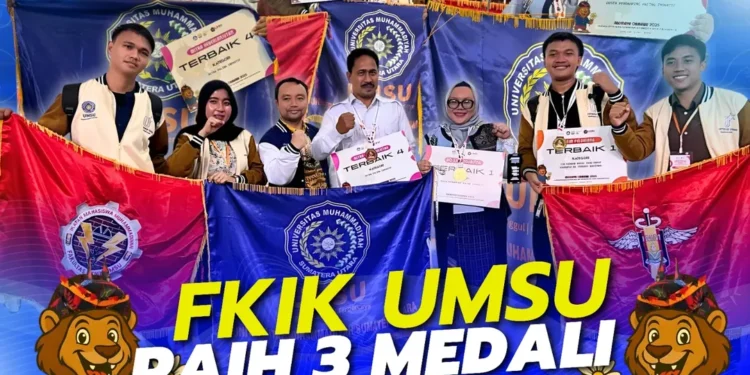 FKIK UMSU Raih Tiga Prestasi Nasional di Ajang Abdidaya Ormawa 2025 di UMM