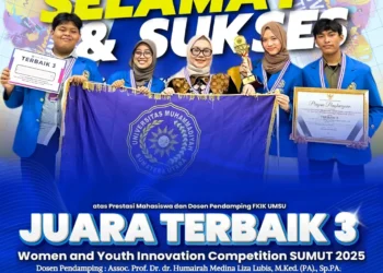 FKIK UMSU Raih Juara III OMEN Youth Innovation Competition Sumut 2025, Buktikan Inovasi dan Kontribusi Nyata bagi Masyarakat