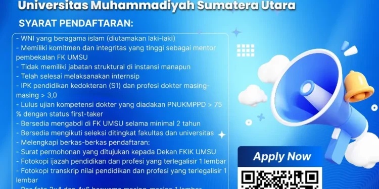 FKIK UMSU Buka Open Recruitment Mentor Pembekalan UKMPPD