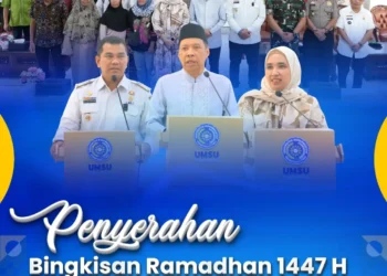 Wujud Kepedulian di Bulan Suci, Rektor dan Dekan FKIK UMSU Salurkan Bingkisan Ramadhan 1447 H kepada Masyarakat