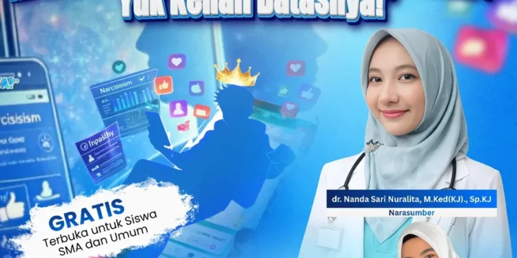 FKIK UMSU Gelar Webinar Kesehatan Mental: “PD atau NPD? Kenali Batasnya!” untuk Siswa SMA Umum