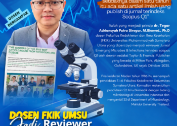 Dosen FKIK UMSU Dr. Tegar Raih Best Article Award dari Oxford University Press dan Dipercaya Jadi Reviewer Jurnal Scopus Q1