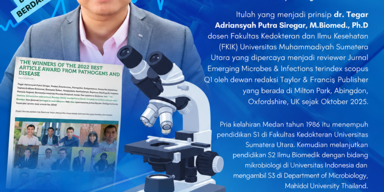 Dosen FKIK UMSU Dr. Tegar Raih Best Article Award dari Oxford University Press dan Dipercaya Jadi Reviewer Jurnal Scopus Q1